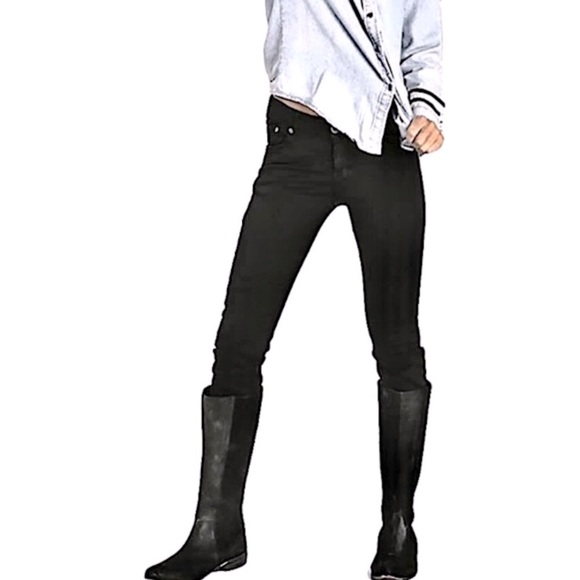 One Teaspoon X Black Moleskin Loonies - Picture 1 of 16